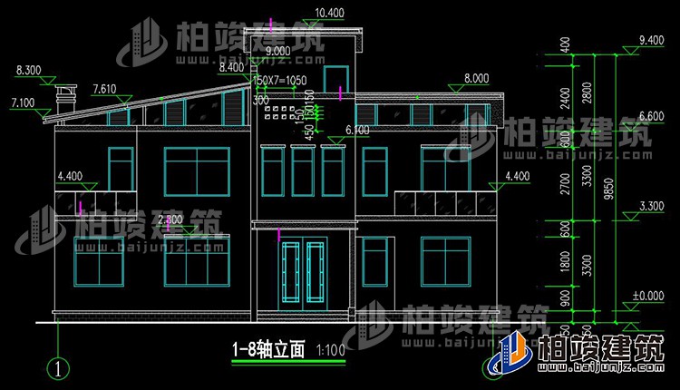 正立麵圖