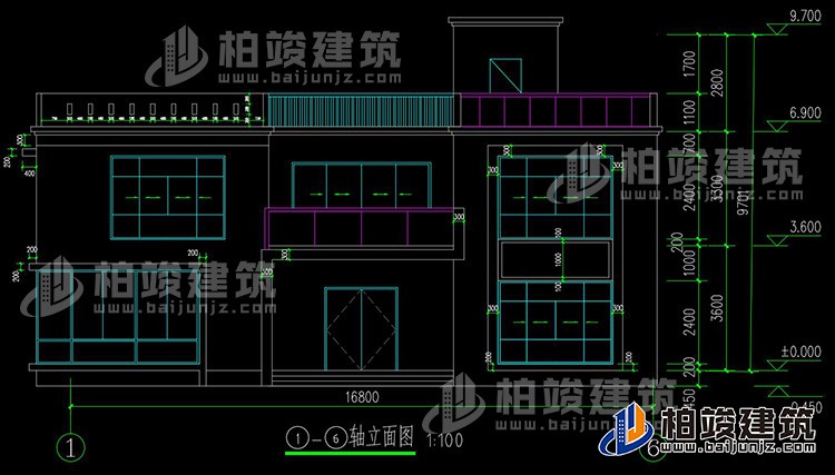 正立麵圖