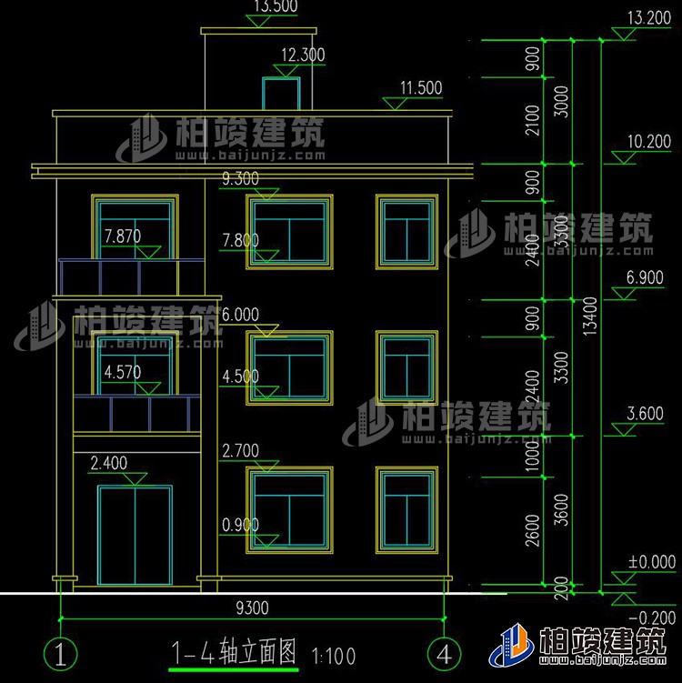 正立麵圖