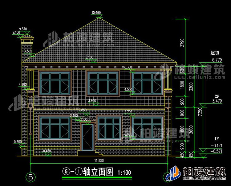 農村二層別墅圖片大全 新款BZ2563-簡歐風格