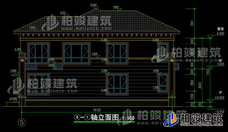 背立麵圖