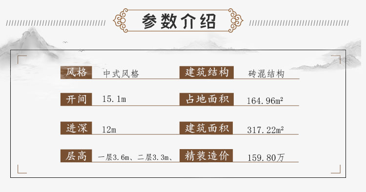 農村三層中式別墅可以領包入住C2001-新中式風格