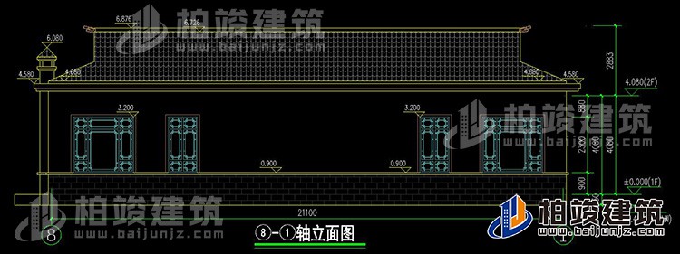 背立麵圖